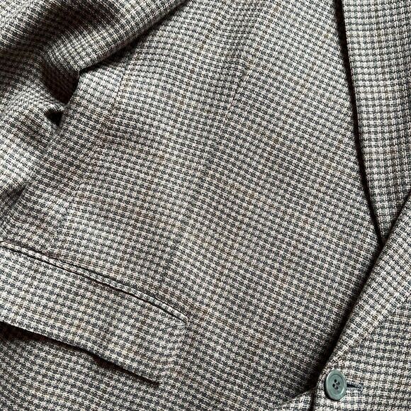 ⚡️ BOYES & Herds Tan & Olive Wool  Check Blazer p2p 25” - Picture 3 of 4
